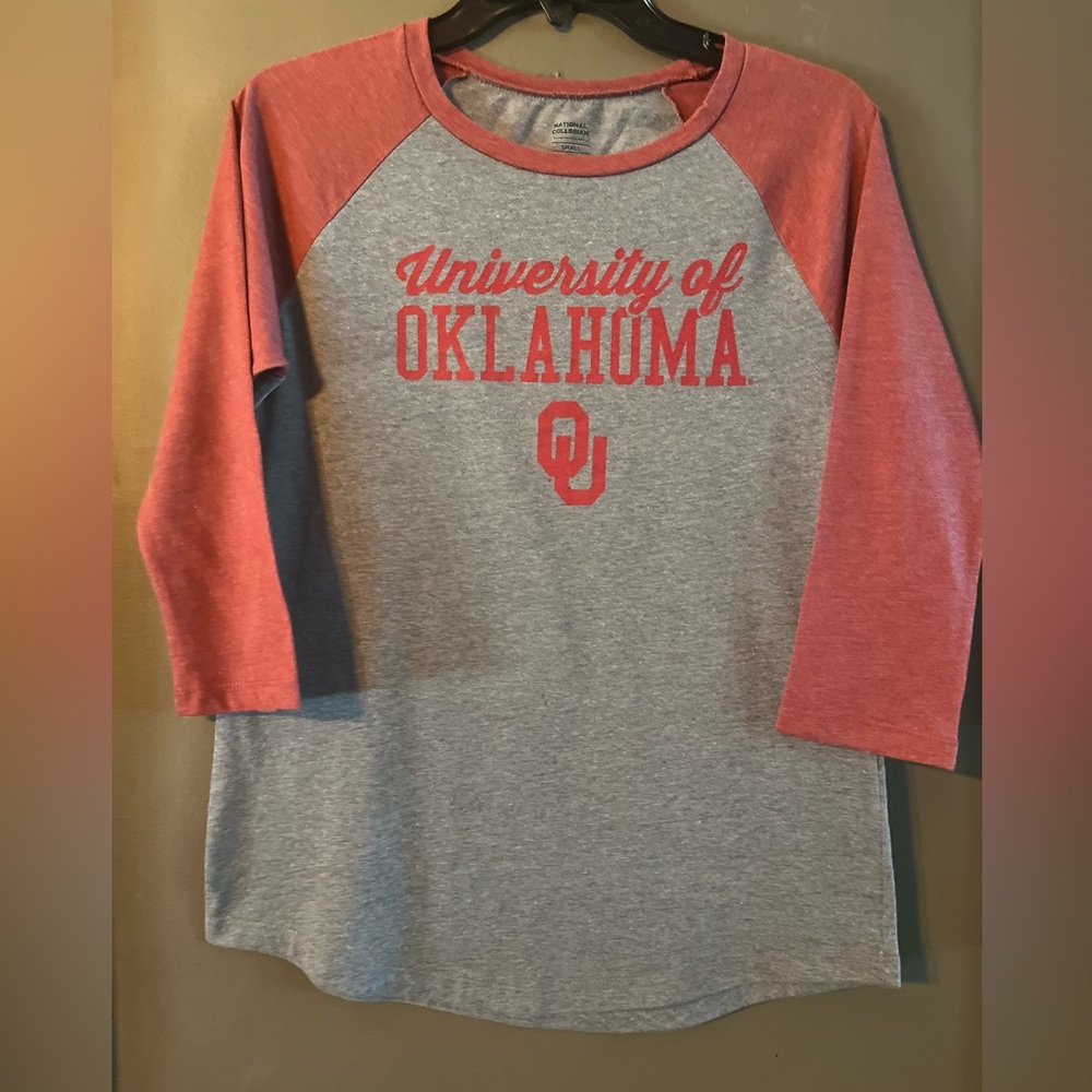 University of Oklahoma Women's Raglan Jersey…Size S (Like New)